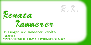 renata kammerer business card